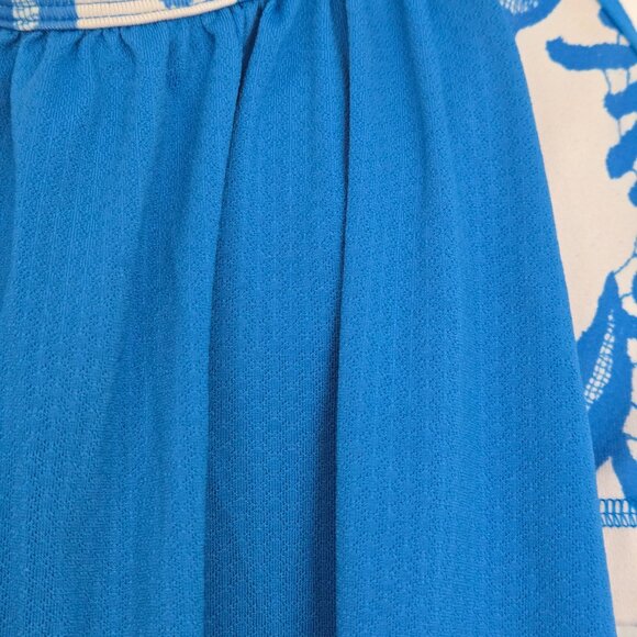 LULULEMON Cerulean Blue & White Tank with Bra 6 - Picture 2 of 4